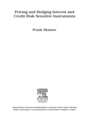 cover image of Pricing and Hedging Interest and Credit Risk Sensitive Instruments
